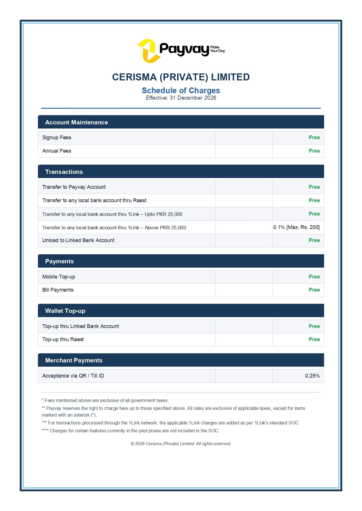 CERISMA_Schedule_of_Charges_page